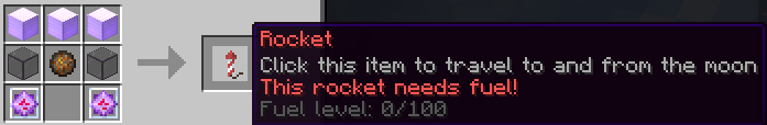 empty minecraft rocket item