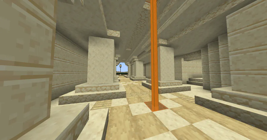 Sandstone hall of the King of the Hill arena