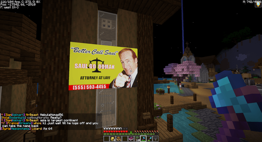 better call saul billboard minecraft