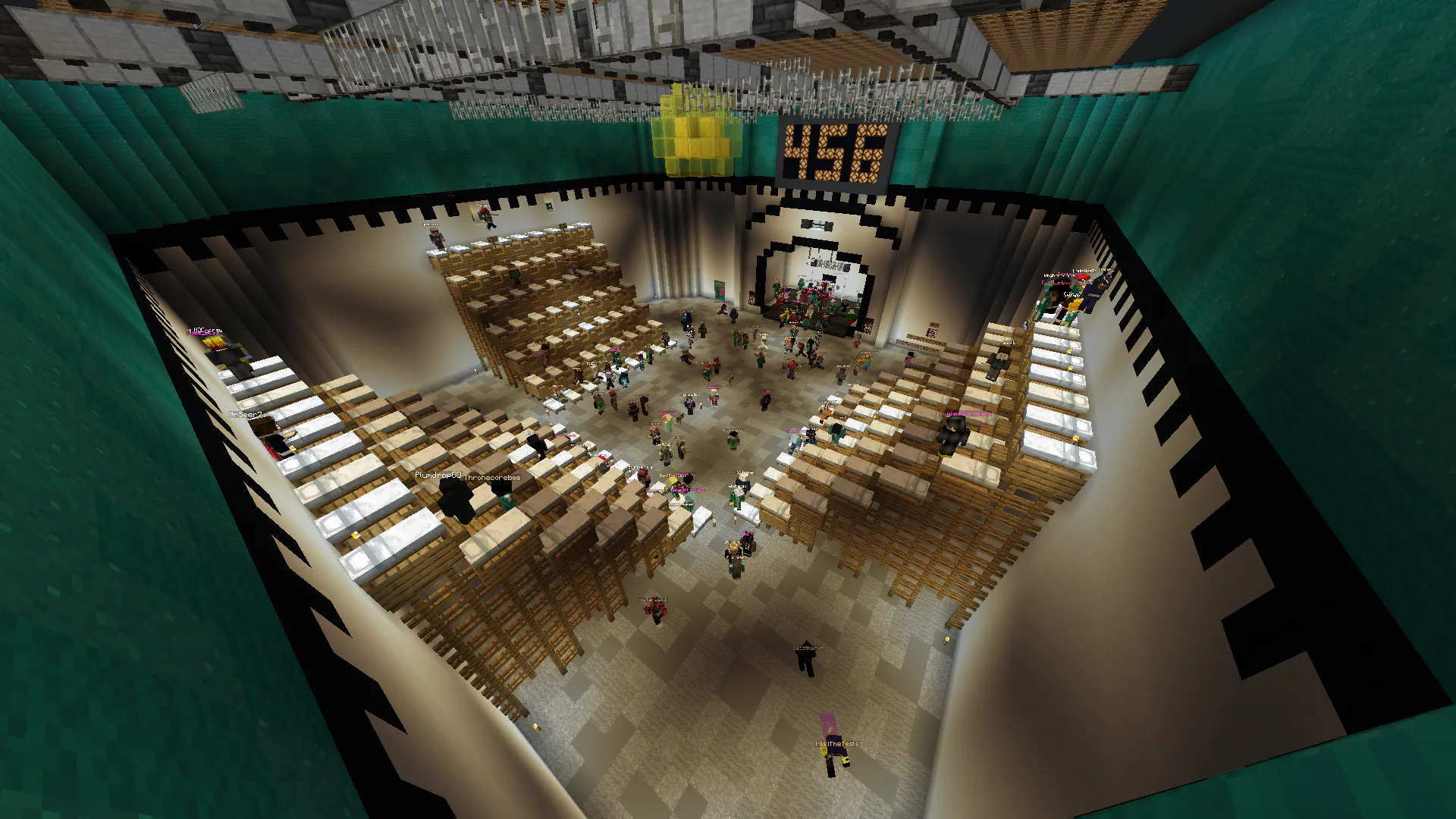Squid Game recreation event on EarthMC